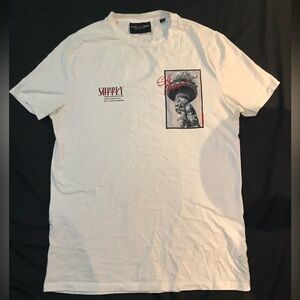 Supply & Demand NYC White Graphic Tee – Size Large